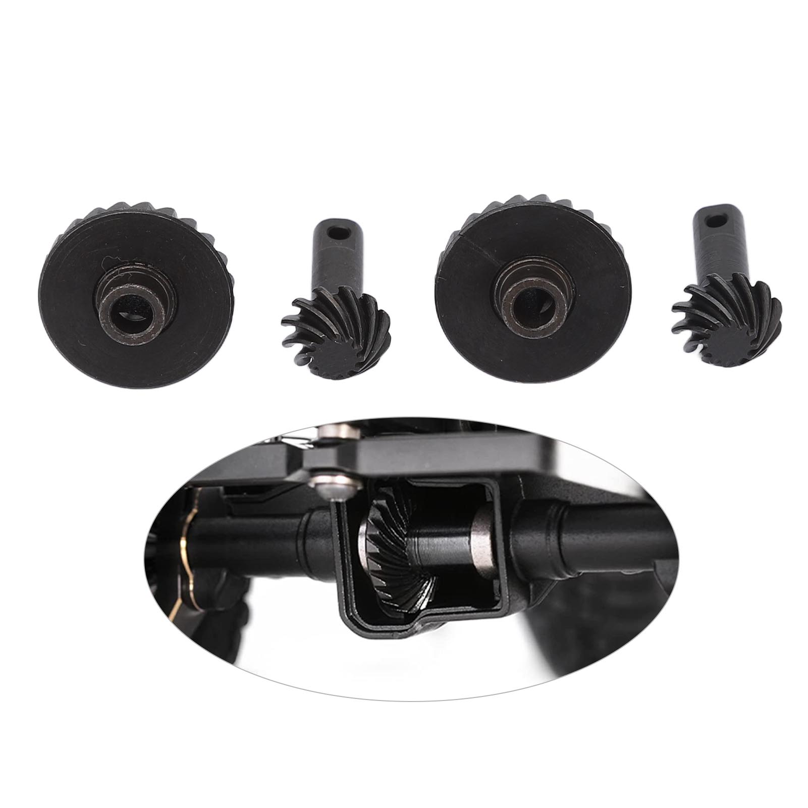 Helical Gear Set Black Remote Control Front and Rear Axle Gear Steel Axle Differentials Gear for Traxxas 1/18 TRX4M RC Vehicle
Helical Gear Set Black Remote Control Front and Rear Axle Gear Steel Axle Differentials Gear for Traxxas 1/18 TRX4M RC Vehicle