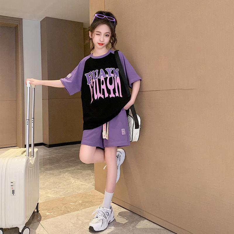 Girls Clothing Set Teenage Streetwear Outfits Suit Kids Summer Fashion Patchwork T-shirt + Shorts for 4 6 8 10 12 14 Years 170
Girls Clothing Set Teenage Streetwear Outfits Suit Kids Summer Fashion Patchwork T-shirt + Shorts for 4 6 8 10 12 14 Years 170
