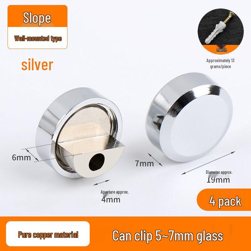 Drill-Free Zinc Alloy Glass Mirror Clamp
Drill-Free Zinc Alloy Glass Mirror Clamp