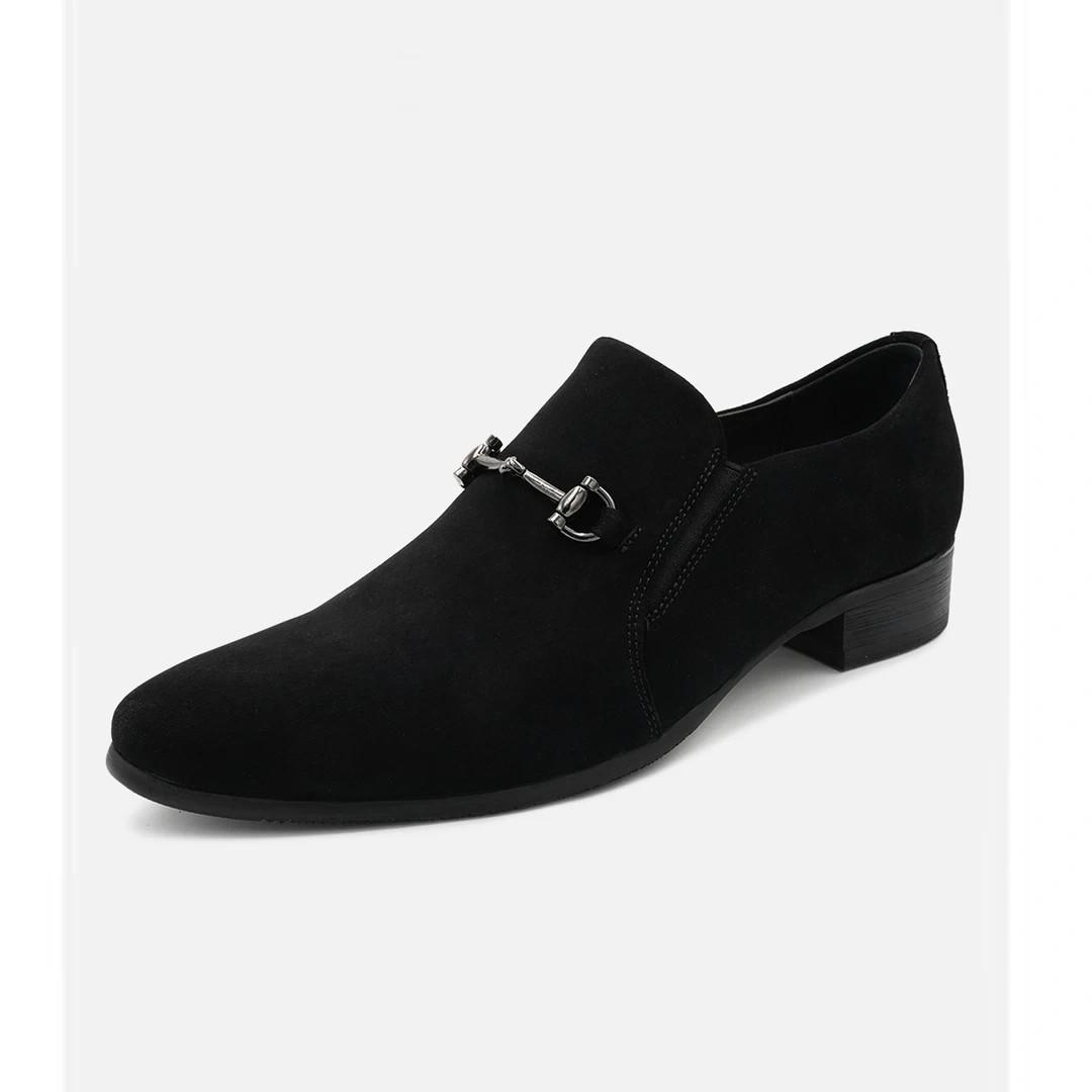 Handmade handmade fashion anti-velvet leather shoes for men with one foot, new metal buckle pointed leather high-end business leather shoes 44 чорний
Handmade handmade fashion anti-velvet leather shoes for men with one foot, new metal buckle pointed leather high-end business leather shoes 44 чорний