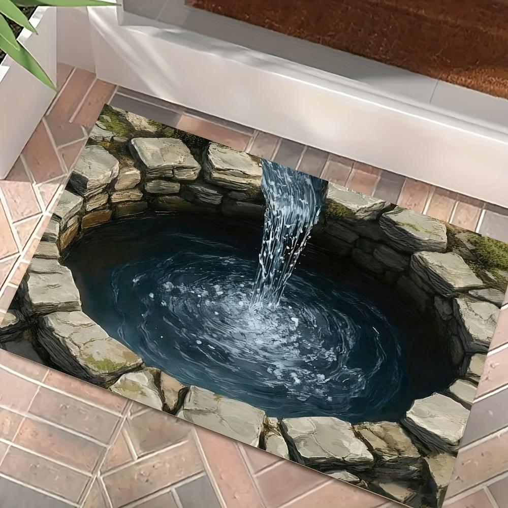 Pool water flow texture Flannel-printed floor mats has a non-slip function is suitable for entrances bathroom welcome carpets 40x60cm
Pool water flow texture Flannel-printed floor mats has a non-slip function is suitable for entrances bathroom welcome carpets 40x60cm