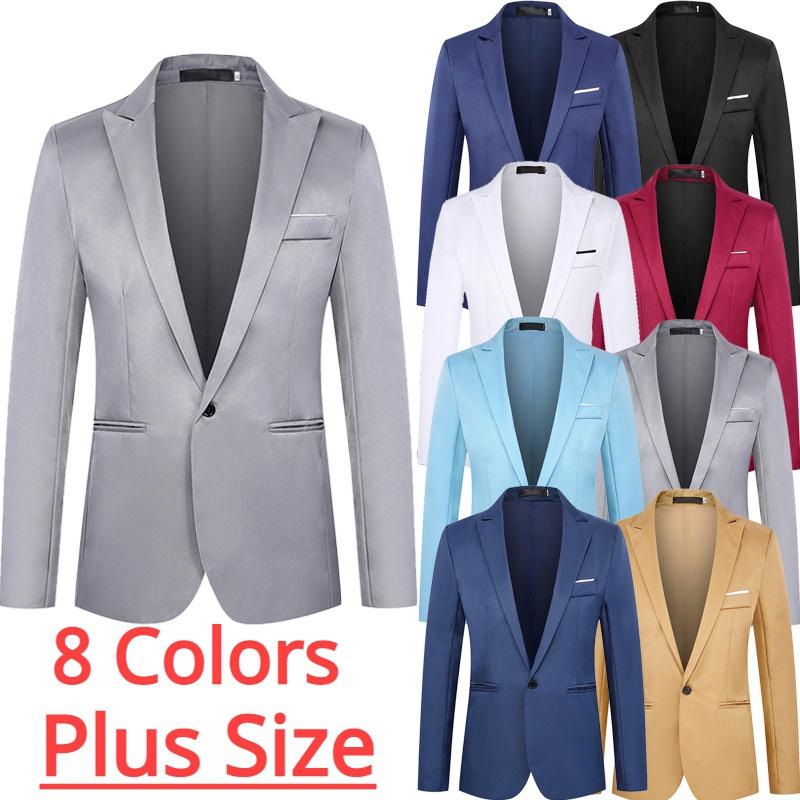 Модный мужской пиджак Деловой офисный костюм Сплошной цвет Свадебный пиджак 8 цветов
Модный мужской пиджак Деловой офисный костюм Сплошной цвет Свадебный пиджак 8 цветов