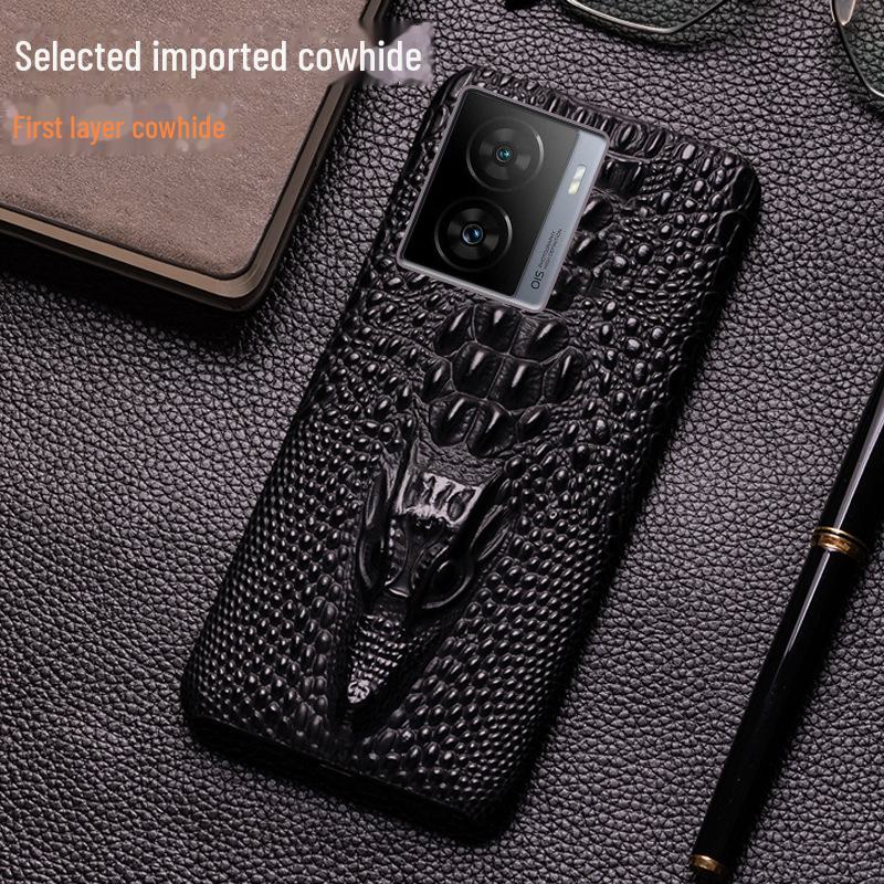 Luxury Dragon Head Pattern Cowhide Leather Half Package Case for iQOO Z7, iQOO Z7x - High-End Protective Cover iQOO Z6X чорний
Luxury Dragon Head Pattern Cowhide Leather Half Package Case for iQOO Z7, iQOO Z7x - High-End Protective Cover iQOO Z6X чорний