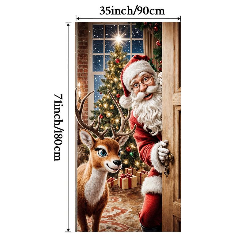 1 шт. Баннер-накидка на дверь «Счастливого Рождества» из полиэстера с рисунком Санта-Клауса для рождественского сочельника, новогодней праздничной вечеринки, декора для входной двери, дома, стены 990*200CM
1 шт. Баннер-накидка на дверь «Счастливого Рождества» из полиэстера с рисунком Санта-Клауса для рождественского сочельника, новогодней праздничной вечеринки, декора для входной двери, дома, стены 990*200CM