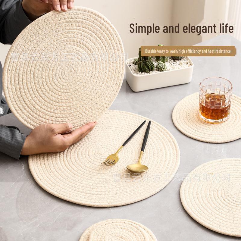 Японська лляно-бавовняна термоізоляційна настільна підставка - Антиопікова скандинавська підставка під чашку та підставка під миску 20CM
Японська лляно-бавовняна термоізоляційна настільна підставка - Антиопікова скандинавська підставка під чашку та підставка під миску 20CM