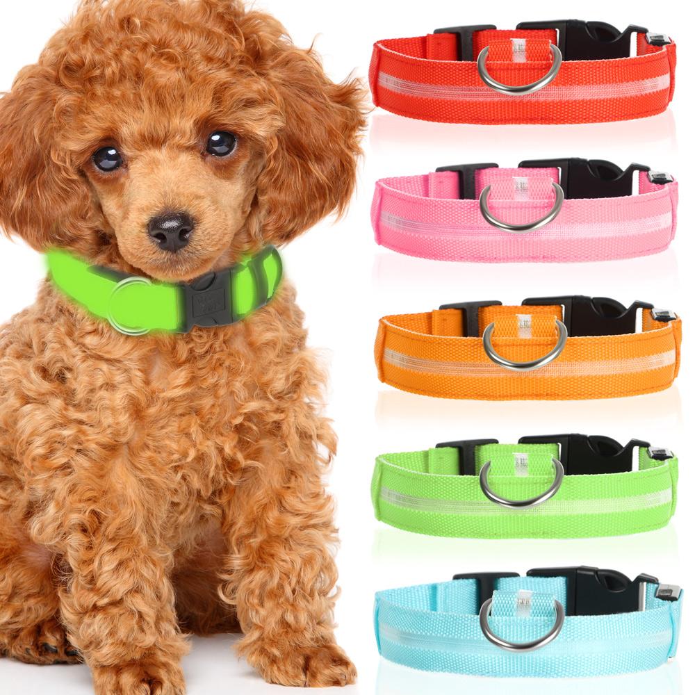 Adjustable Outdoor Walking Luminous Glow Nylon Dog Collar USB Rechargable LED Light Up Pet Safety
Adjustable Outdoor Walking Luminous Glow Nylon Dog Collar USB Rechargable LED Light Up Pet Safety