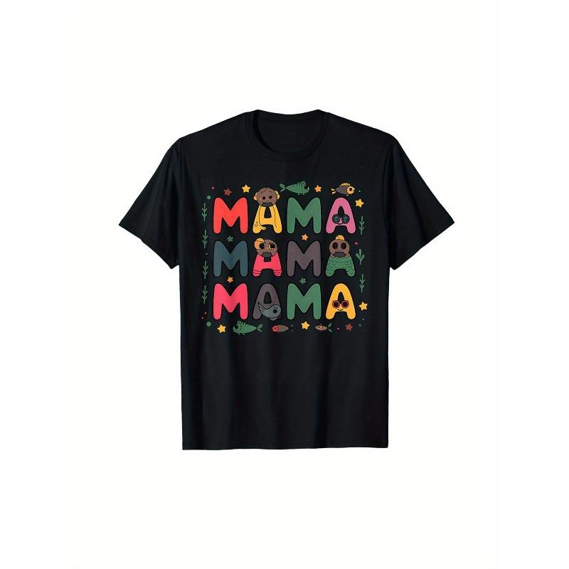 Women Plus Size Mama Bear Fish Graphic T-Shirt Black Round Neck Colorful Applique Casual Summer Mothers Day Gift Top 4XL чорний
Women Plus Size Mama Bear Fish Graphic T-Shirt Black Round Neck Colorful Applique Casual Summer Mothers Day Gift Top 4XL чорний