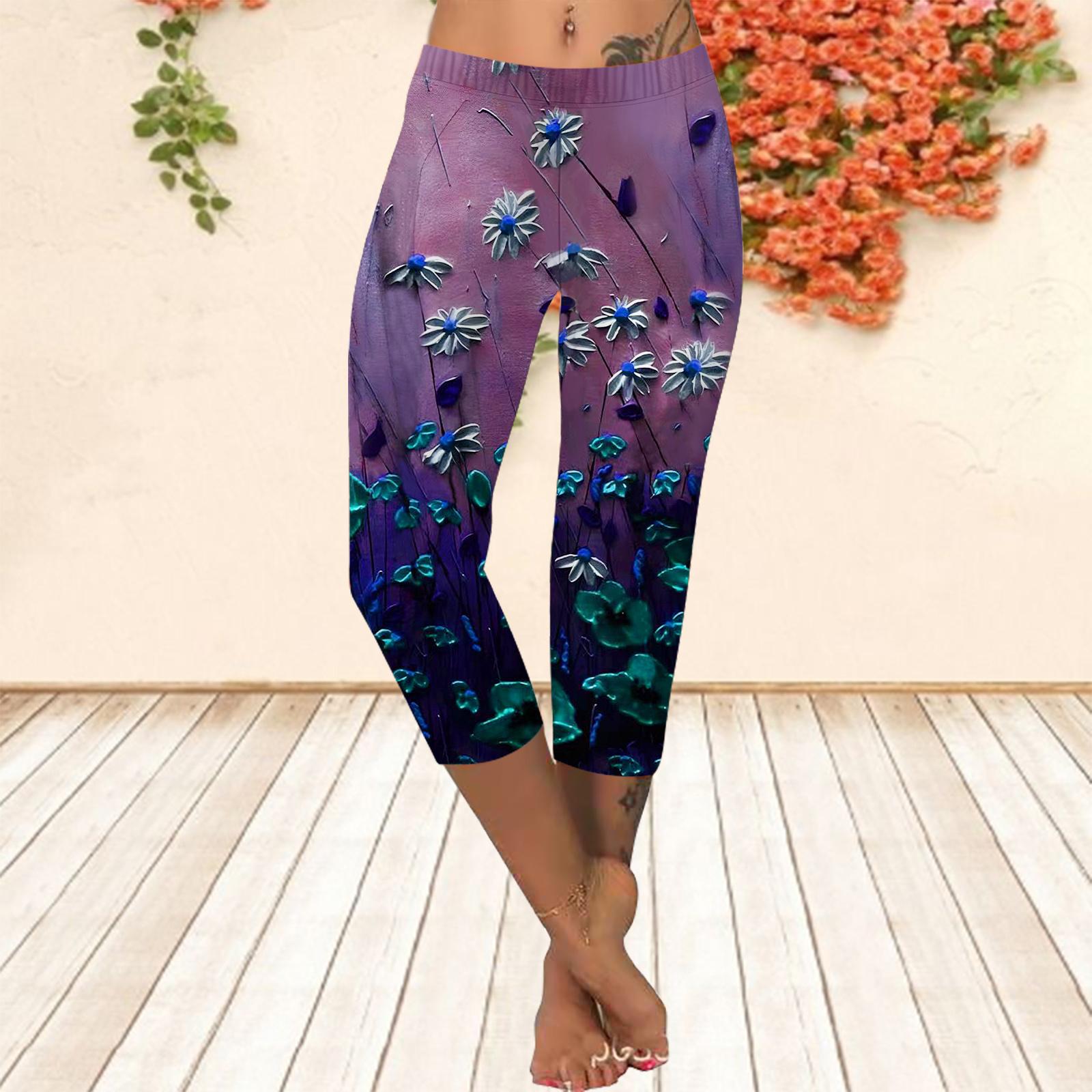 Pants Summer Short Leggings Cropped Skinny Trousers Plus Size Leggins Ladies Slim 3D White Flower Print Pants XS фіолетовий
Pants Summer Short Leggings Cropped Skinny Trousers Plus Size Leggins Ladies Slim 3D White Flower Print Pants XS фіолетовий