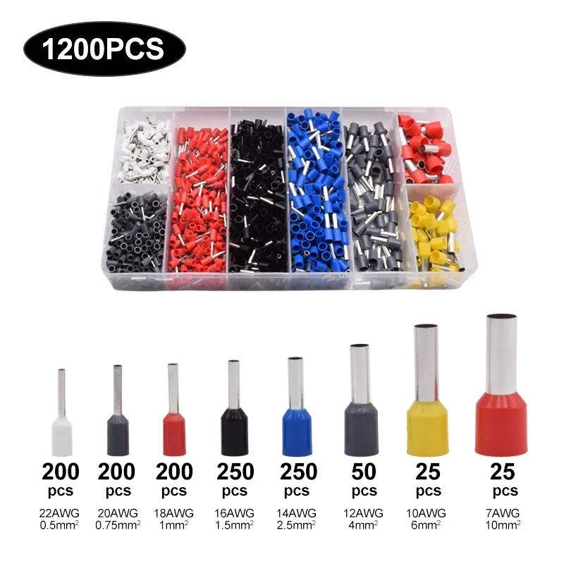 1200pcs Tubular Crimp Splices Brass Terminals Cable Insulation Cold Pressed Electrical Wire Ferrules Connectors Set Pliers
1200pcs Tubular Crimp Splices Brass Terminals Cable Insulation Cold Pressed Electrical Wire Ferrules Connectors Set Pliers