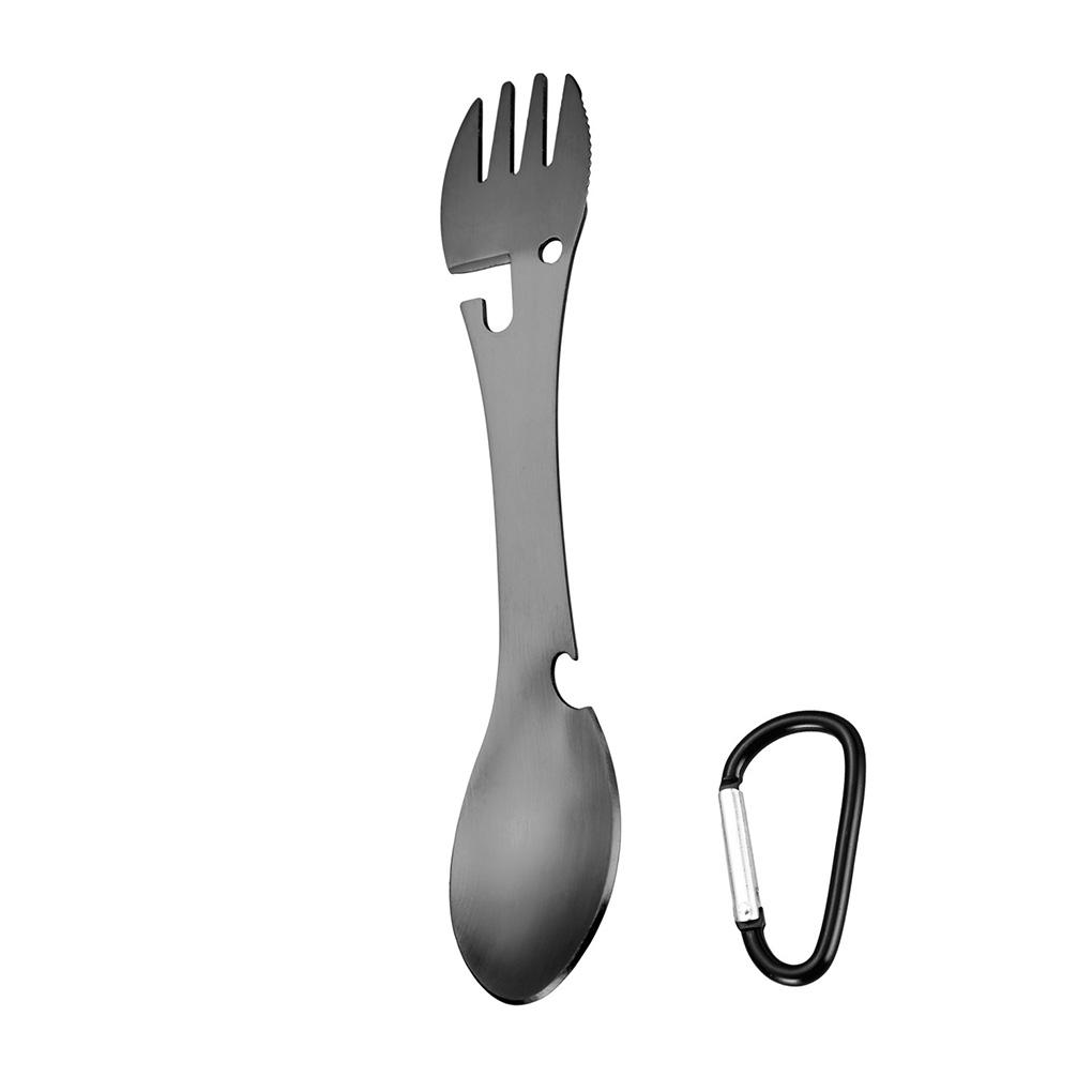 Багатофункціональна вилка Spork з нержавіючої сталі, відкривачка для пляшок, вбудований посуд для кемпінгу на природі чорний
Багатофункціональна вилка Spork з нержавіючої сталі, відкривачка для пляшок, вбудований посуд для кемпінгу на природі чорний
