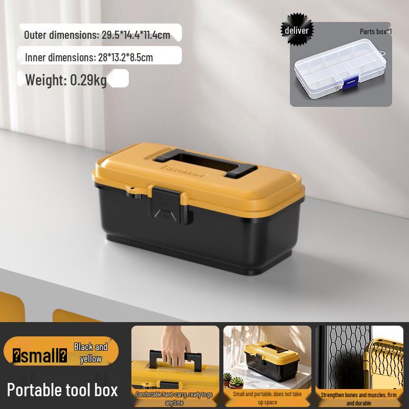 Industrial Portable Toolbox for Home, Car, & Electricians - Multi-functional Repair Storage Box
Industrial Portable Toolbox for Home, Car, & Electricians - Multi-functional Repair Storage Box