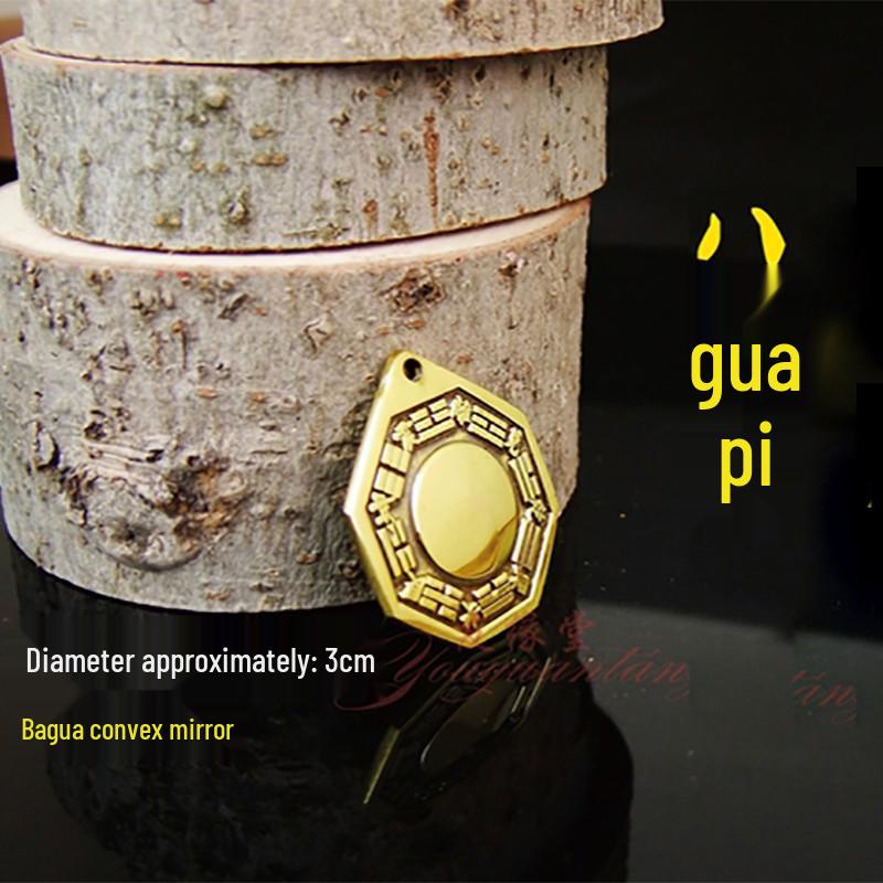 Large Copper Bagua Convex Mirror for Home - Yin Yang Tai Chi Diagram Pendant for Front Door, Balcony, or Window
Large Copper Bagua Convex Mirror for Home - Yin Yang Tai Chi Diagram Pendant for Front Door, Balcony, or Window