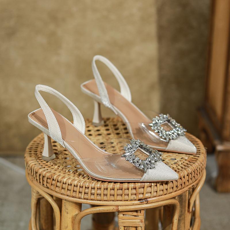 Rhinestone square buckle high heels niche design sense transparent bag head sandals women s thin heel sheepskin pointed head summer 39 абрикосовий
Rhinestone square buckle high heels niche design sense transparent bag head sandals women s thin heel sheepskin pointed head summer 39 абрикосовий