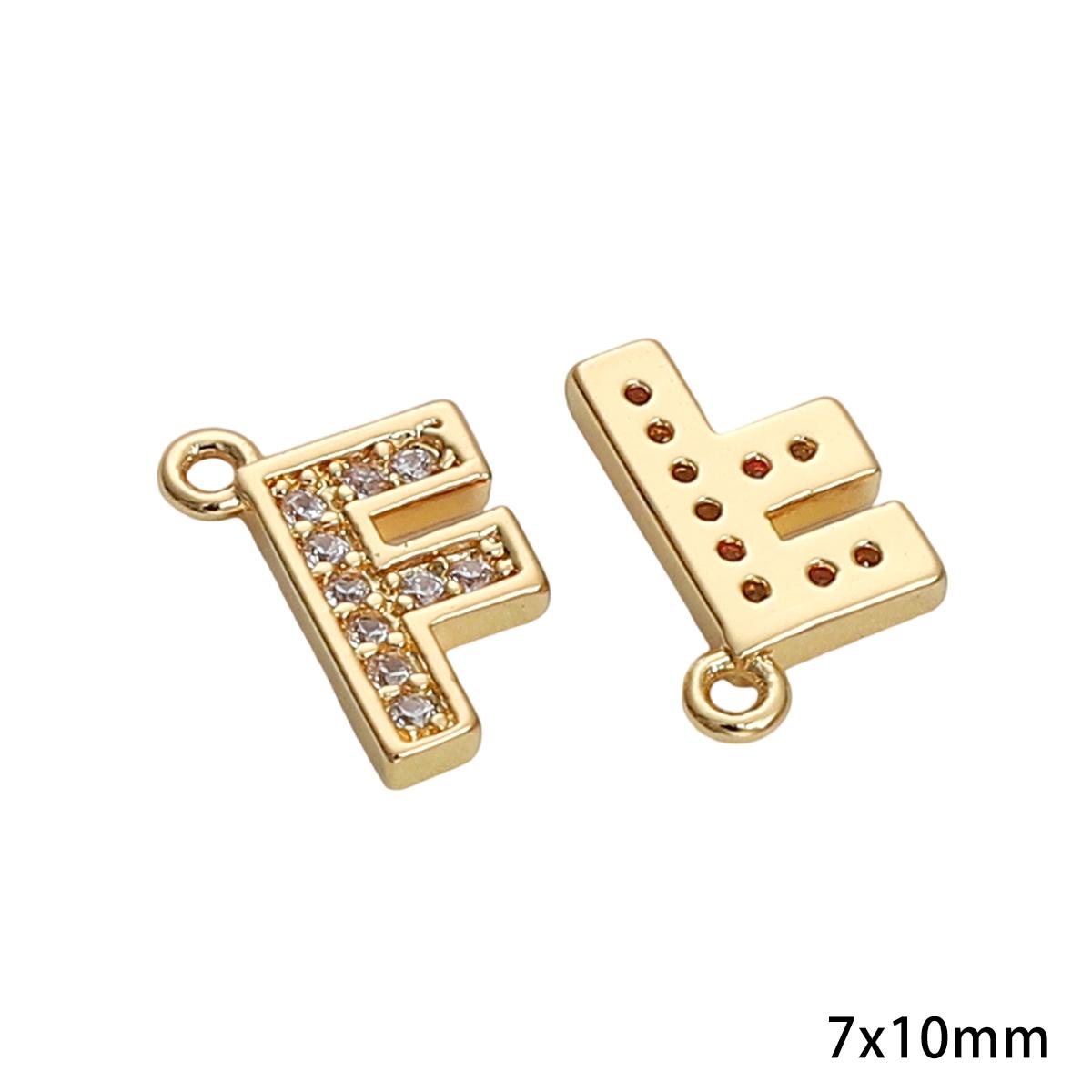 Підвіска з 26 букв із мідно-цирконієвого скріплення для аксесуарів для рукоділля, виготовлення ювелірних виробів своїми руками F
Підвіска з 26 букв із мідно-цирконієвого скріплення для аксесуарів для рукоділля, виготовлення ювелірних виробів своїми руками F