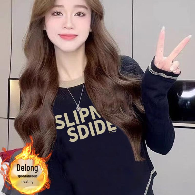 Women’s 2024 Autumn/Winter Double-Sided Velvet Long-Sleeve T-Shirt - Chic & Versatile Inner Wear XXL for 135-145 jin
Women’s 2024 Autumn/Winter Double-Sided Velvet Long-Sleeve T-Shirt - Chic & Versatile Inner Wear XXL for 135-145 jin
