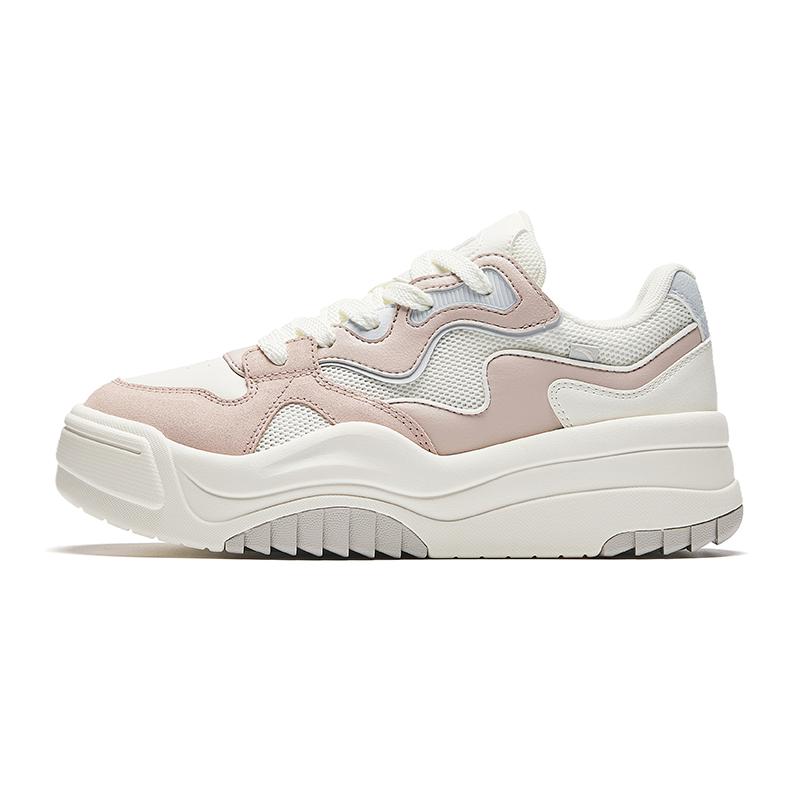 Anta Egg Shoes 2.0 Trendy Casual Height Increasing Lightweight Low Top Skate Shoes Women sneaker Lotus-Gray 122438021-3 39
Anta Egg Shoes 2.0 Trendy Casual Height Increasing Lightweight Low Top Skate Shoes Women sneaker Lotus-Gray 122438021-3 39