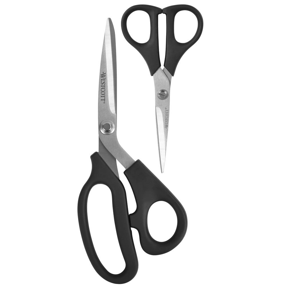 Multipurpose Scissors Set 8 Inch Bent Handle and 5 Inch Straight Blades Stainless Steel Office School Home Use 2-Piece United States
Multipurpose Scissors Set 8 Inch Bent Handle and 5 Inch Straight Blades Stainless Steel Office School Home Use 2-Piece United States