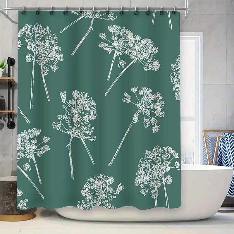 Green Plants Shower Curtain Fabric Waterproof Bathroom Decor White Flower Shower Curtains For Home Decoration 36X72 W60H190(CM)-1 Pcs
Green Plants Shower Curtain Fabric Waterproof Bathroom Decor White Flower Shower Curtains For Home Decoration 36X72 W60H190(CM)-1 Pcs