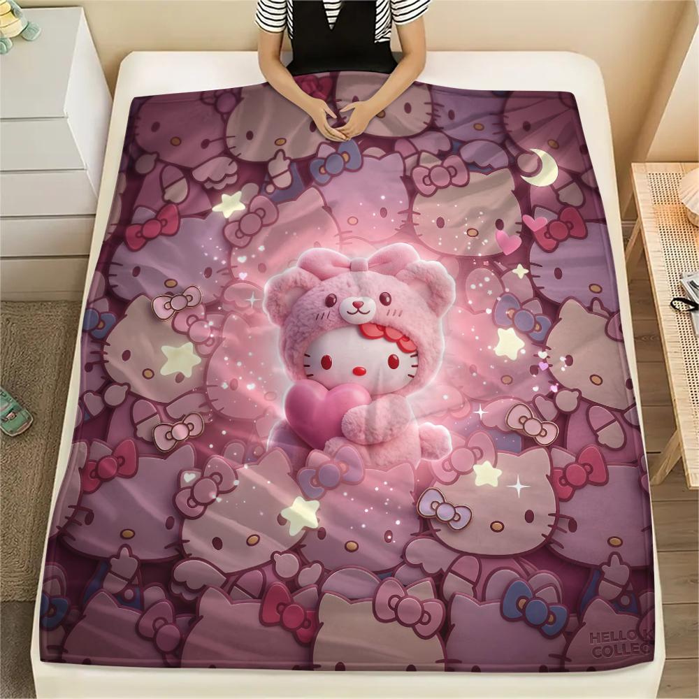 1 шт. Фланелевое одеяло с принтом мультфильма Hello Kitty, Высокое качество, Для всех сезонов, Декор для дома, Тепло и уют, Идеально для рождественских подарков 80cm x 120cm
1 шт. Фланелевое одеяло с принтом мультфильма Hello Kitty, Высокое качество, Для всех сезонов, Декор для дома, Тепло и уют, Идеально для рождественских подарков 80cm x 120cm