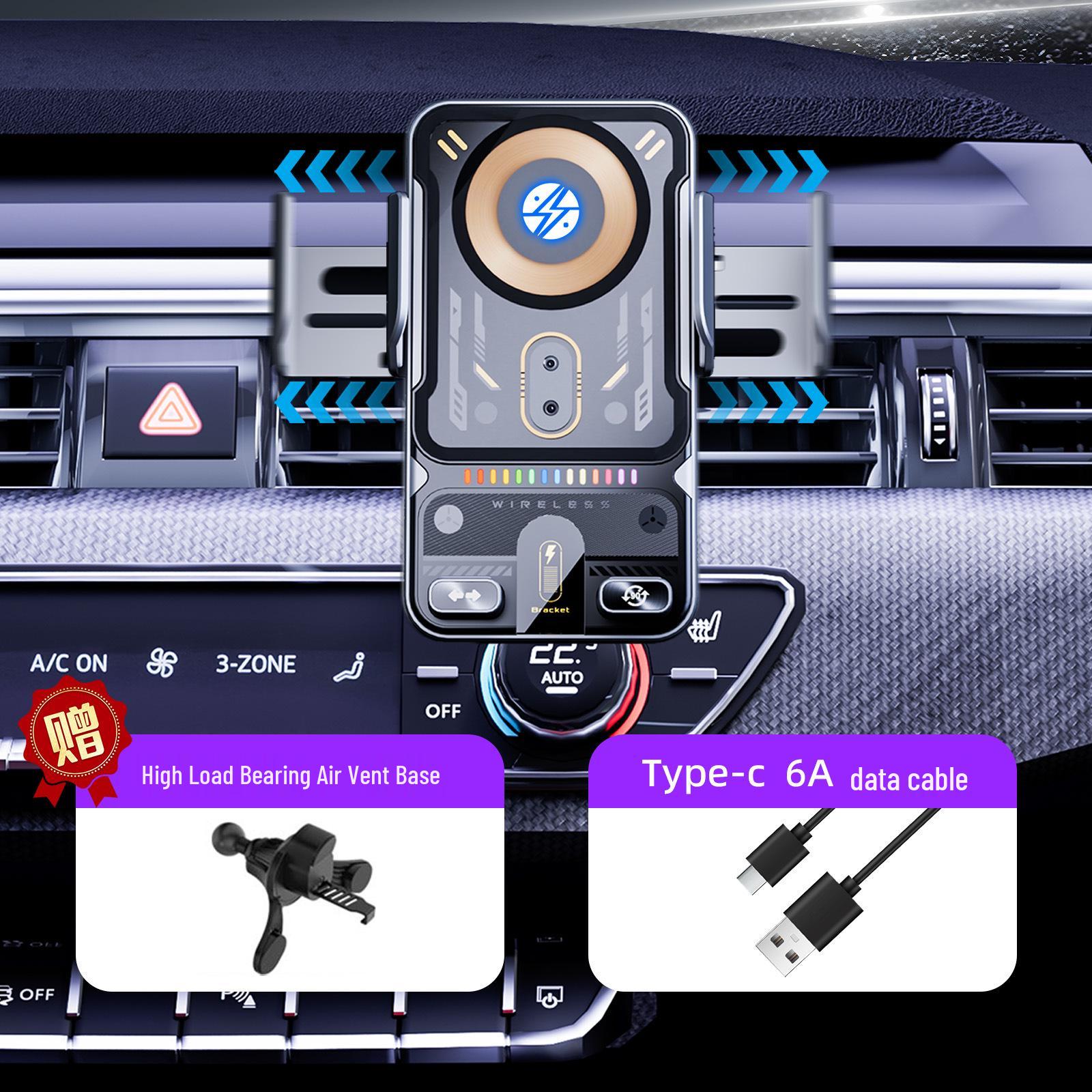Rotating Wireless Car Charger Phone Mount with Smart Sensor Technology
Rotating Wireless Car Charger Phone Mount with Smart Sensor Technology