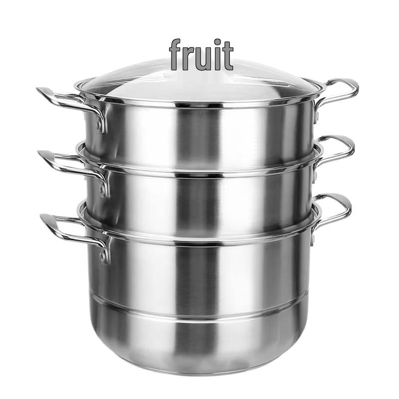 Sule 304 Stainless Steel 3-Layer Steamer Pot 30cm
Sule 304 Stainless Steel 3-Layer Steamer Pot 30cm