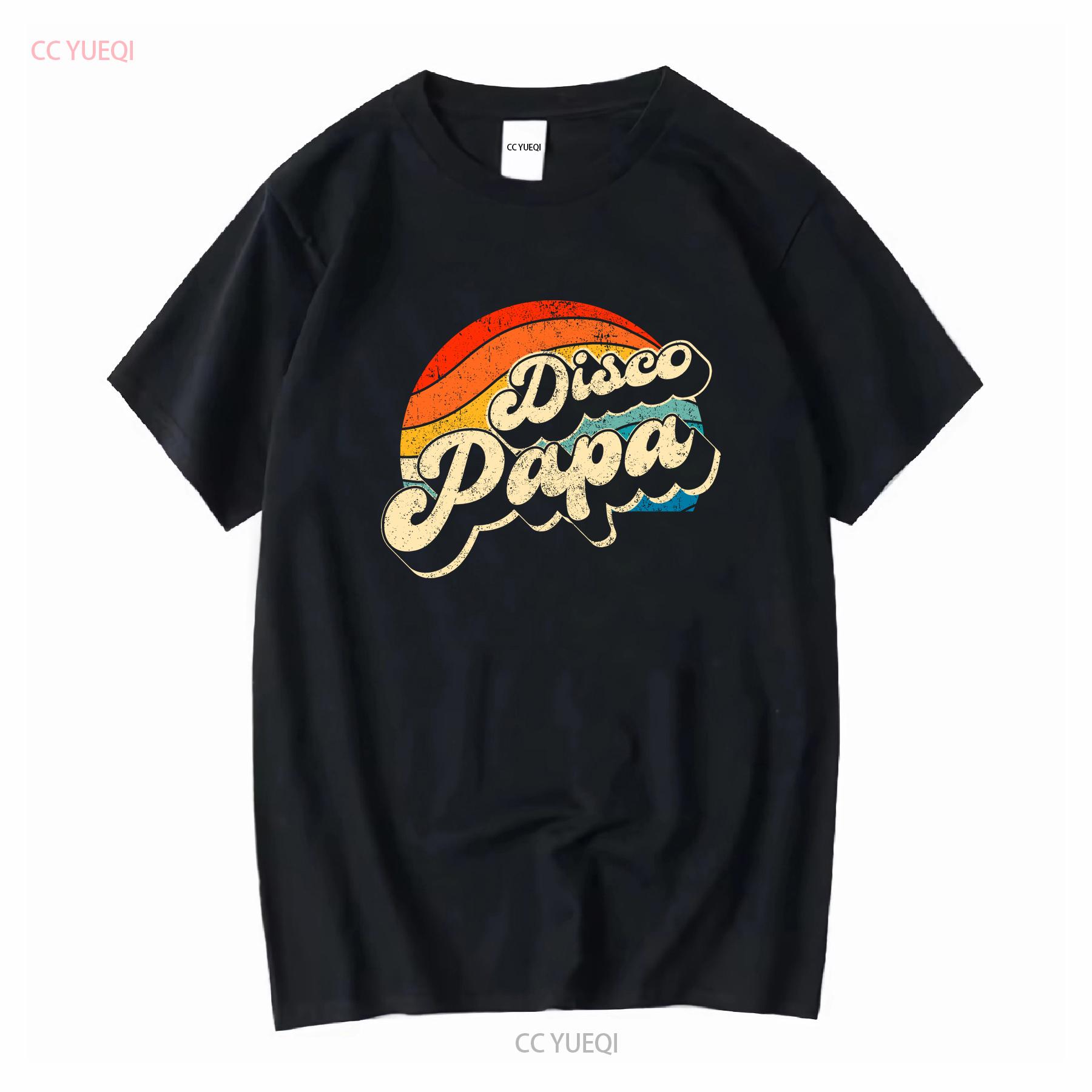 Disco 70s Costume Mens Women Retro Daddy Black Cotton T Shirt long or short sleeves vintage Washed fashion graphic homme 4XL
Disco 70s Costume Mens Women Retro Daddy Black Cotton T Shirt long or short sleeves vintage Washed fashion graphic homme 4XL