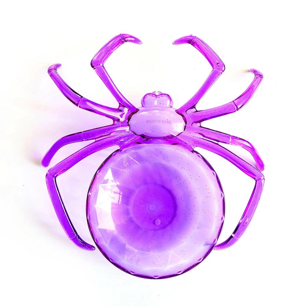 Красочная фруктовница в форме паука, Хэллоуин, паук, поднос для хранения конфет и печенья, украшение для бара и фестиваля, конфетница фиолетовый