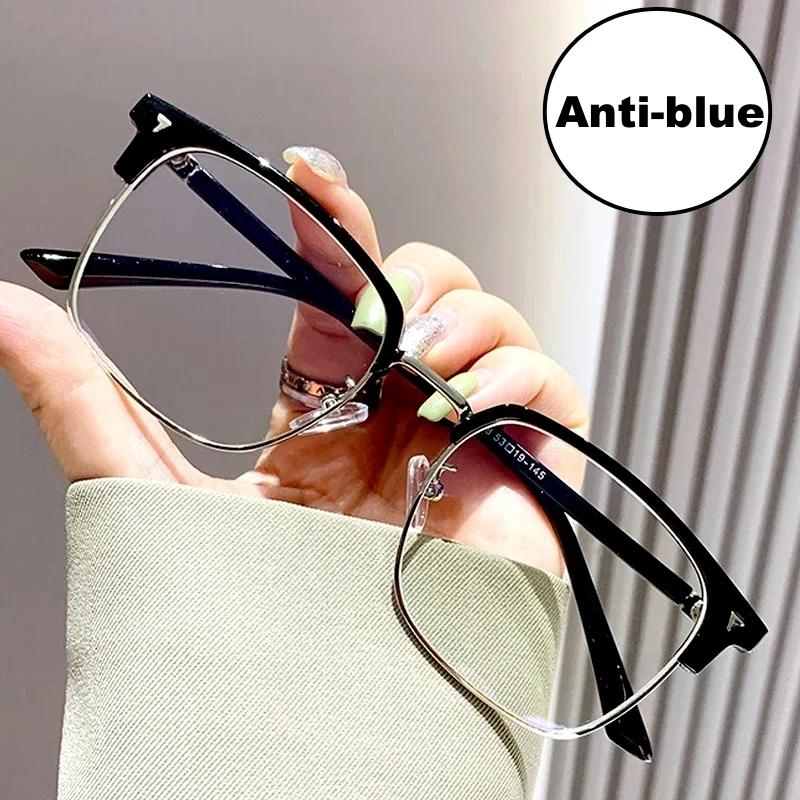 Ladies Fashion Trend Optical Spectacle Eyeglasses Half Frame Blue Light Blocking Computer Eyewear for Men Women
Ladies Fashion Trend Optical Spectacle Eyeglasses Half Frame Blue Light Blocking Computer Eyewear for Men Women