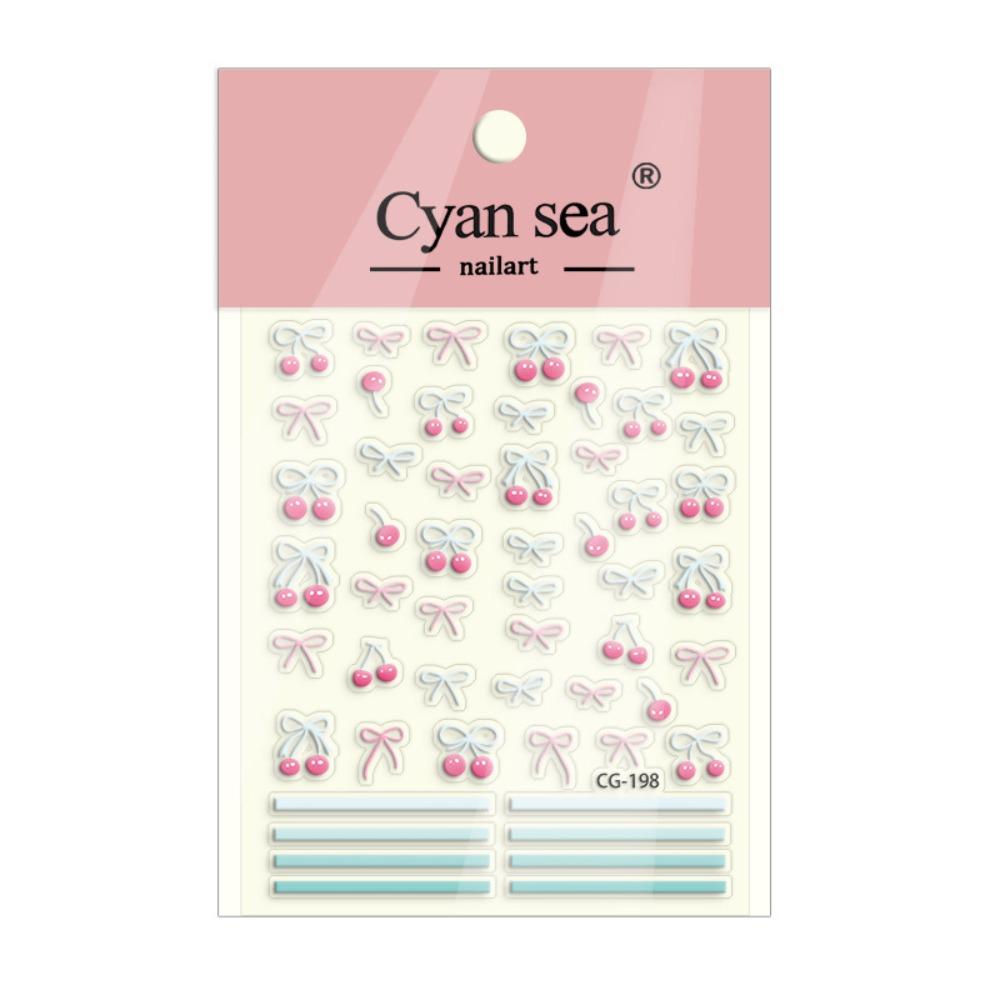 DIY Fruits Nail Stickers Sweet Pink Blue DIY Manicure Decorations 5D Nail Decals Nail Making Type B
DIY Fruits Nail Stickers Sweet Pink Blue DIY Manicure Decorations 5D Nail Decals Nail Making Type B