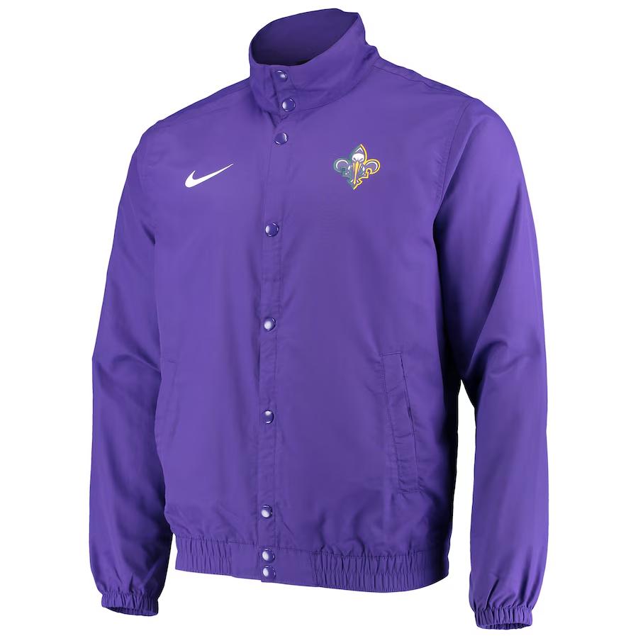 Nike X NBA New Orleans Pelicans City Edition Легкая удобная куртка с воротником-стойкой и логотипом Куртки унисекс Фиолетовый CD3070-504 L
Nike X NBA New Orleans Pelicans City Edition Легкая удобная куртка с воротником-стойкой и логотипом Куртки унисекс Фиолетовый CD3070-504 L