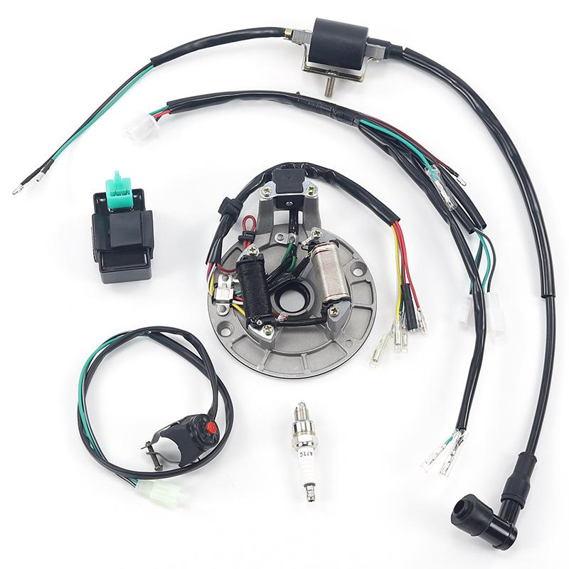 Off-road Motorcycle & ATV Wiring Harness, Coil, Ignition, Electrical, Kick Start Parts for 50-110CC Models
Off-road Motorcycle & ATV Wiring Harness, Coil, Ignition, Electrical, Kick Start Parts for 50-110CC Models