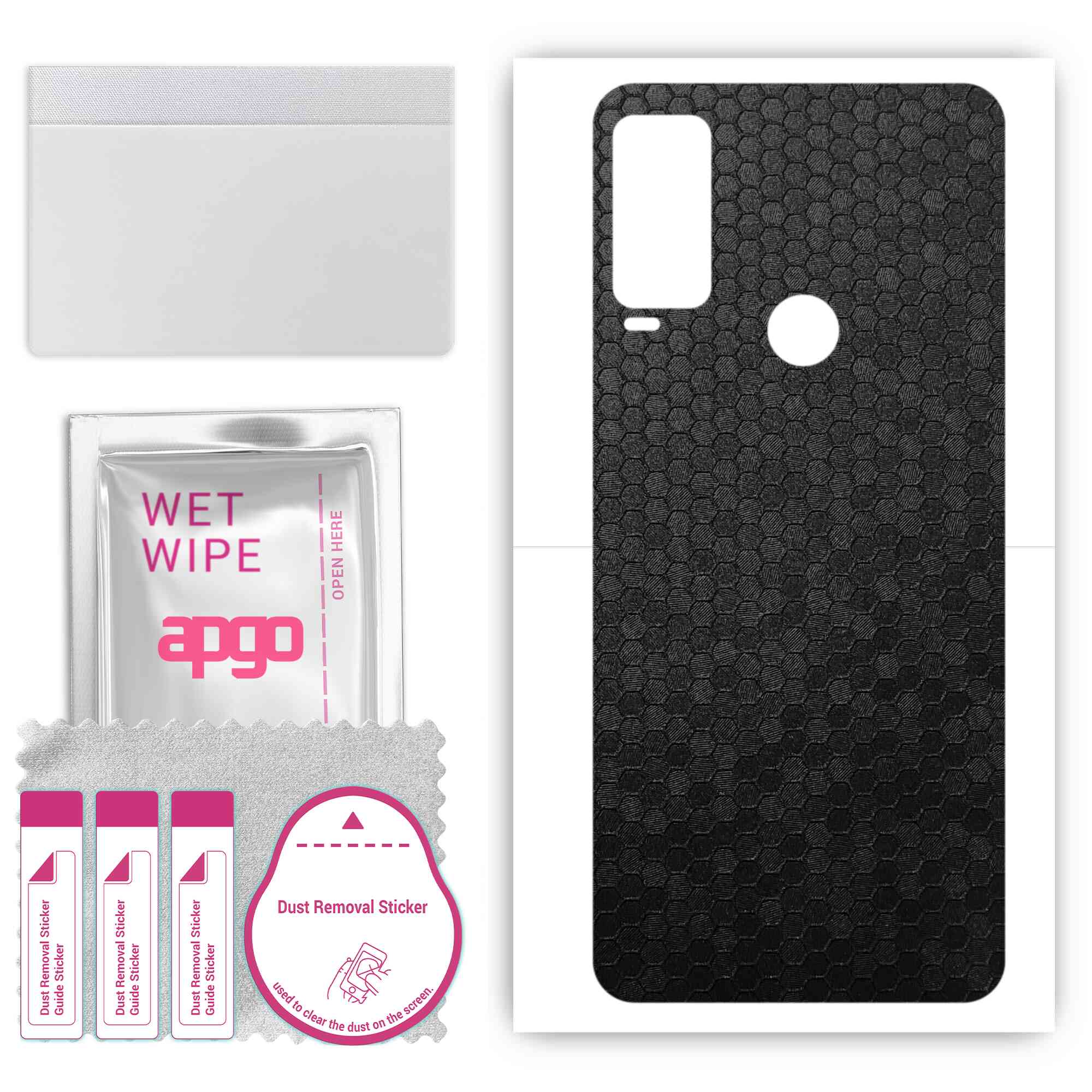 apgo Protective Skin Sticker for the back compatible with Sharp Simple Sumaho 6, Wrap Film, Foil, Vinyl - Pattern Black Honeycomb
apgo Protective Skin Sticker for the back compatible with Sharp Simple Sumaho 6, Wrap Film, Foil, Vinyl - Pattern Black Honeycomb