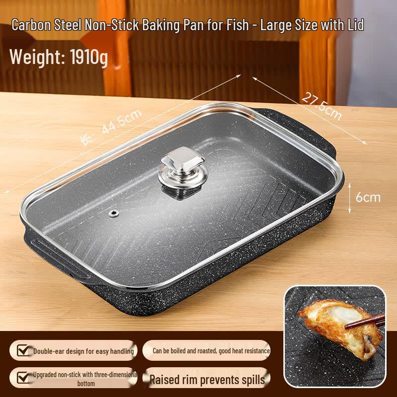 Bei Shuang Jing Induction Cooker Non-stick Roasting Pan with Lid
Bei Shuang Jing Induction Cooker Non-stick Roasting Pan with Lid