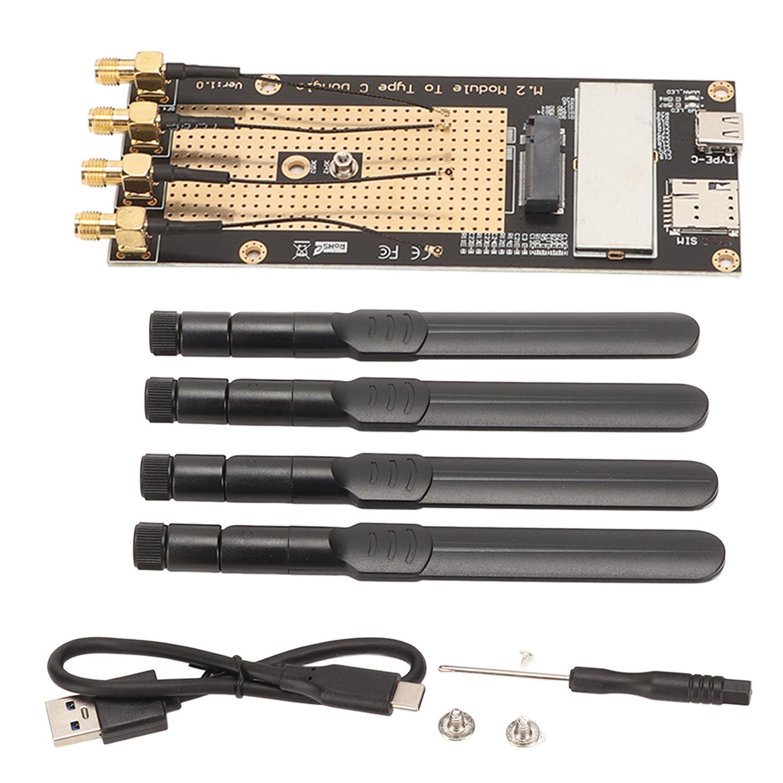Модуль M.2 – адаптер USB 3.0 із слотом для NANO SIM-карти 4 антени для RM500Q RM500U GM800 SIM8200
Модуль M.2 – адаптер USB 3.0 із слотом для NANO SIM-карти 4 антени для RM500Q RM500U GM800 SIM8200
