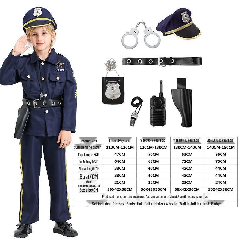 Children’s Fantasy Police Uniform Halloween Cosplay Suit - European & American Style Medium
Children’s Fantasy Police Uniform Halloween Cosplay Suit - European & American Style Medium