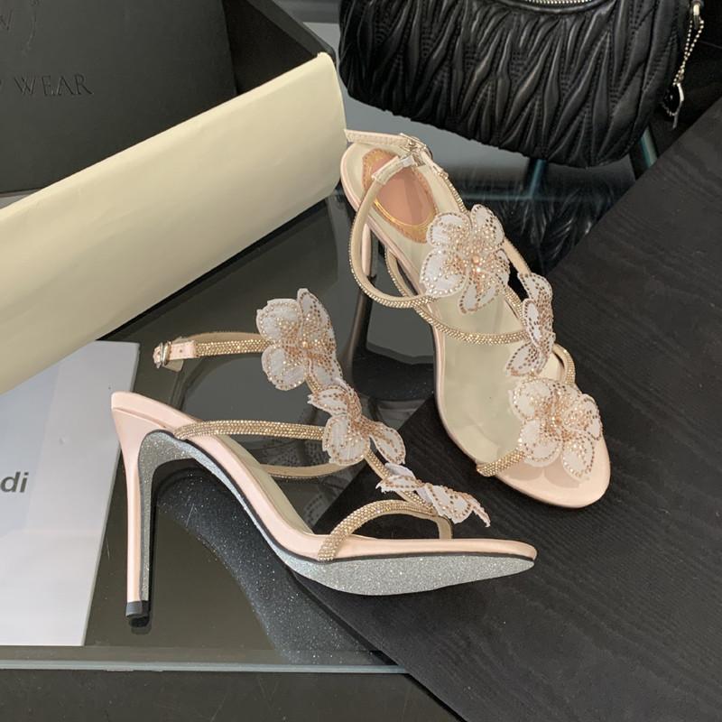 Fashion Luxury Rhinestones Lace Flowers Decor Women Gladiator Sandals Fashion Narrow band Ankle Strap High heels Summer Party Prom Shoes 35
Fashion Luxury Rhinestones Lace Flowers Decor Women Gladiator Sandals Fashion Narrow band Ankle Strap High heels Summer Party Prom Shoes 35