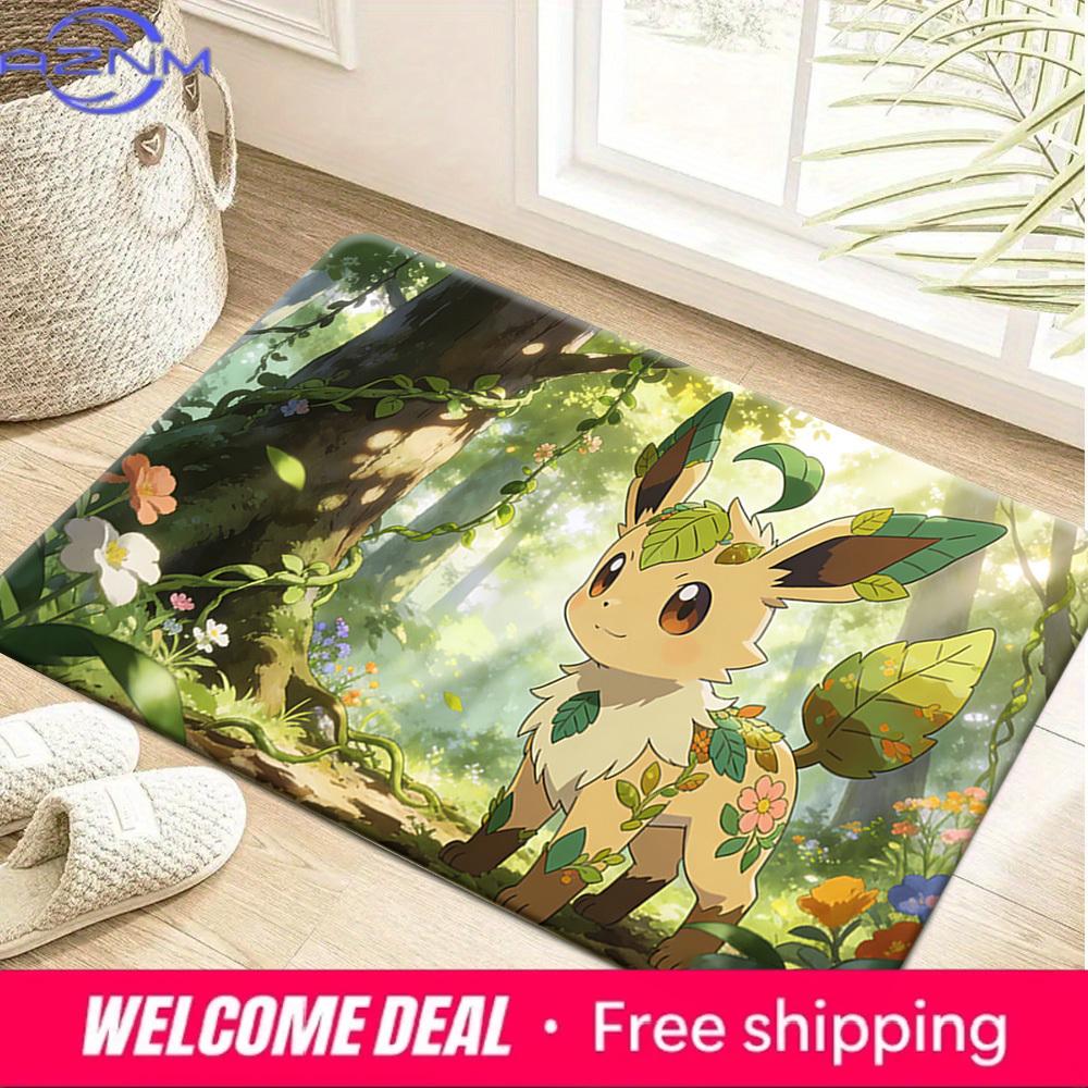 Cute Leafeon with Floral and Leaf Accents in Sunlit Forest Print Non-slip Doormat, Soft Absorbent Floor Rug for Home Decor 40cm x 60cm
Cute Leafeon with Floral and Leaf Accents in Sunlit Forest Print Non-slip Doormat, Soft Absorbent Floor Rug for Home Decor 40cm x 60cm