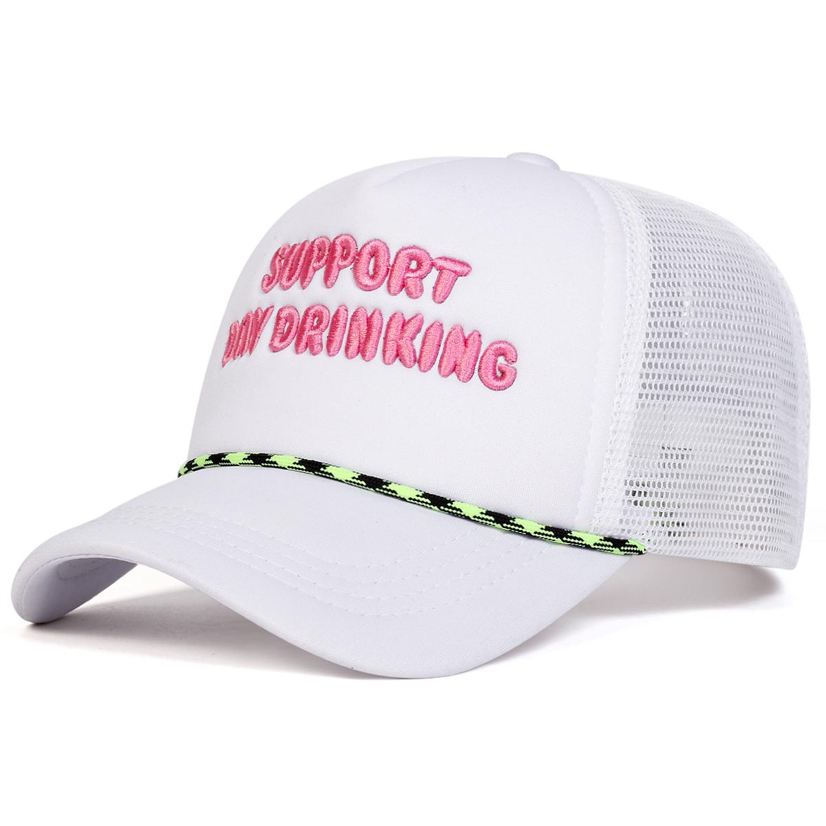 Women Day Drinking Letter Print Embroidery Baseball Net Caps Spring Summer Outdoor Use Adjustable Casual Hats Hip Hop Hat Sunscreen Hat For Men And
Women Day Drinking Letter Print Embroidery Baseball Net Caps Spring Summer Outdoor Use Adjustable Casual Hats Hip Hop Hat Sunscreen Hat For Men And