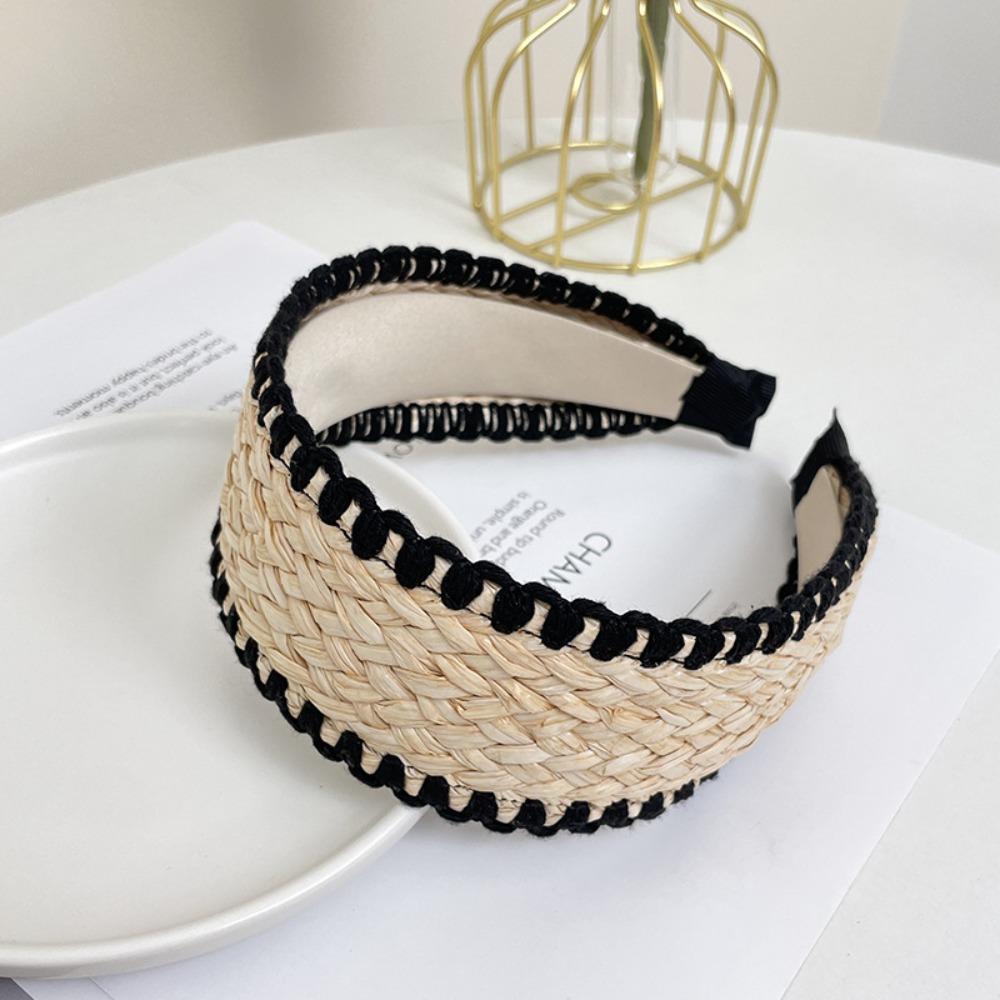 New Boho Straw Knitted Headband Handmade Elegant Wide Head Hoop Hair Accessories Rattan Headdress For Women Girls чёрный
New Boho Straw Knitted Headband Handmade Elegant Wide Head Hoop Hair Accessories Rattan Headdress For Women Girls чёрный