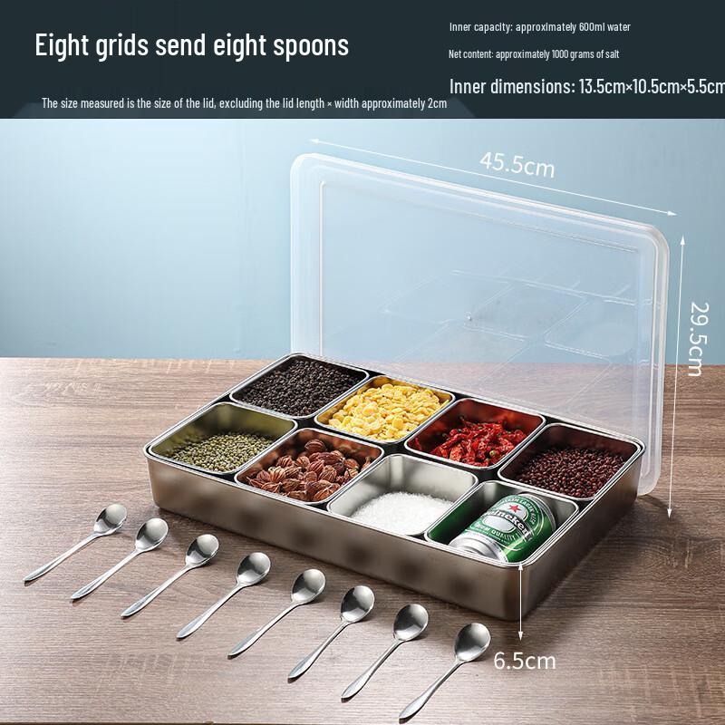 ZISIZ Commercial Acrylic Spice Box with Lid
ZISIZ Commercial Acrylic Spice Box with Lid