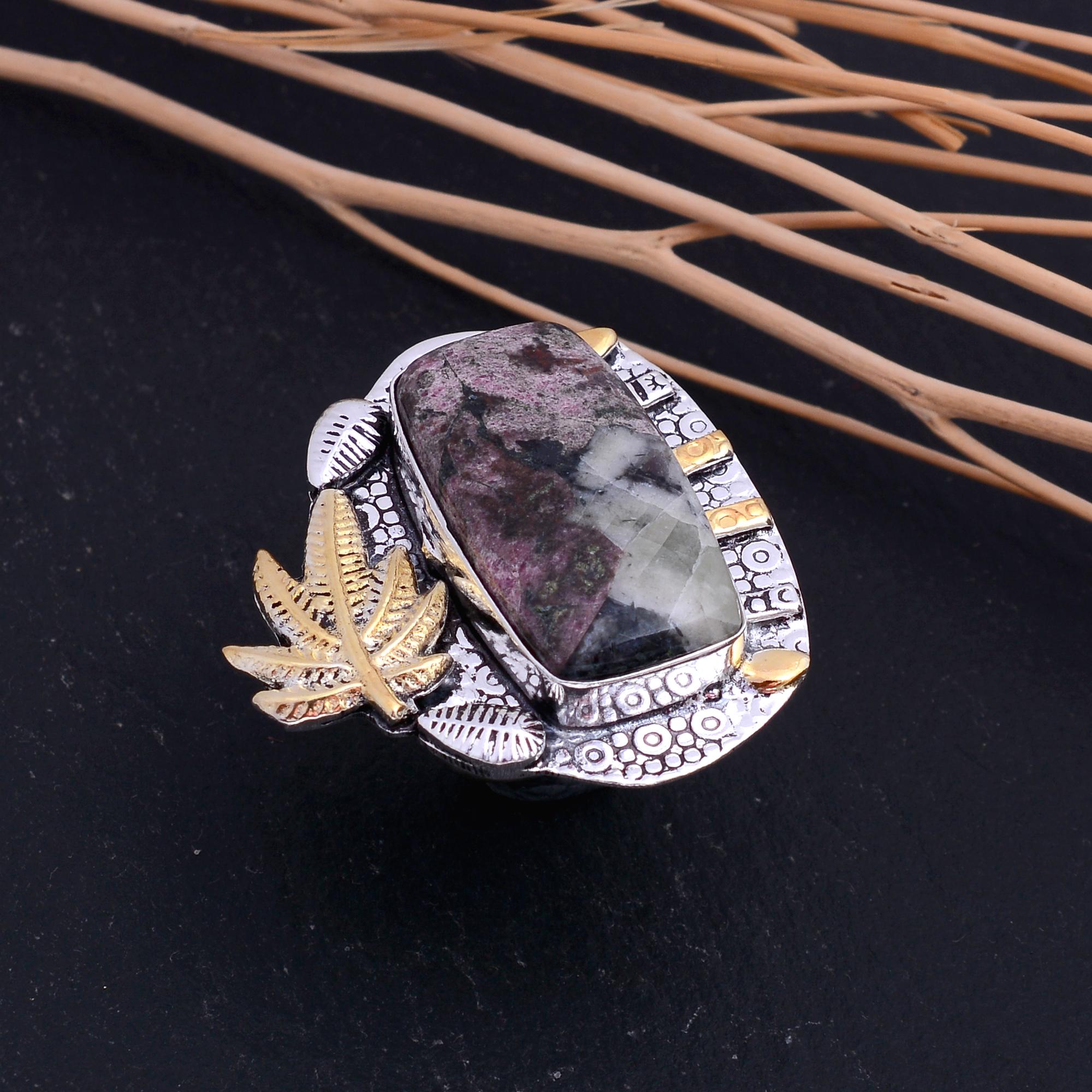 Кольцо Ruby Fuchsite Lab-Created из стерлингового серебра 925 пробы в двух тонах, размер 8,5 E3b09
Кольцо Ruby Fuchsite Lab-Created из стерлингового серебра 925 пробы в двух тонах, размер 8,5 E3b09