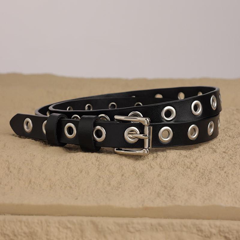 Fashion Vintage Womens Leather Belt With Flower Hole Design For Casual Denim Outfits Square Buckle
Fashion Vintage Womens Leather Belt With Flower Hole Design For Casual Denim Outfits Square Buckle