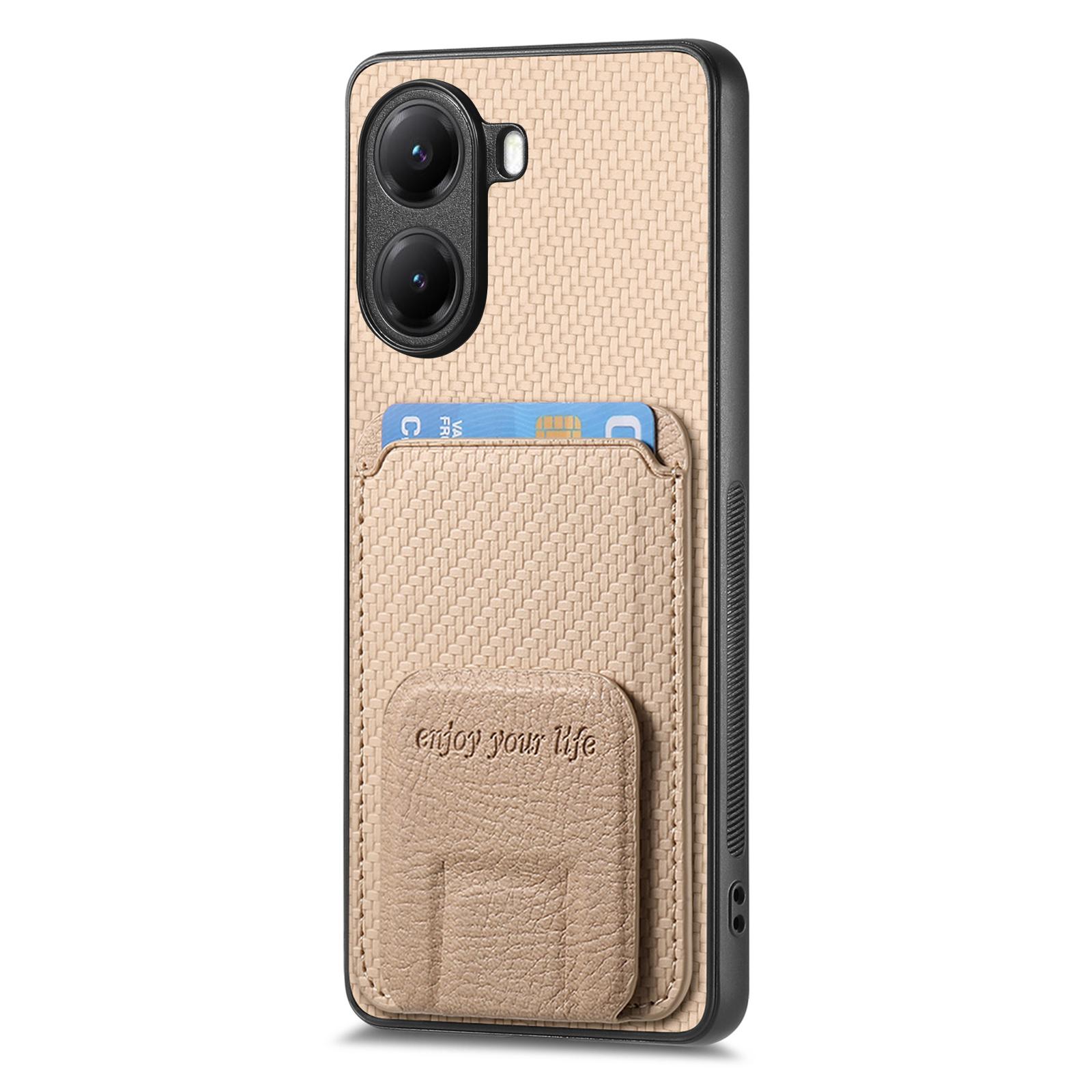 For Xiaomi Poco X7 Pro 5G/Xiaomi Redmi Turbo 4 5G Case Card Holder Carbon Fiber Texture Leather Coated TPU Phone Cover Beige
For Xiaomi Poco X7 Pro 5G/Xiaomi Redmi Turbo 4 5G Case Card Holder Carbon Fiber Texture Leather Coated TPU Phone Cover Beige