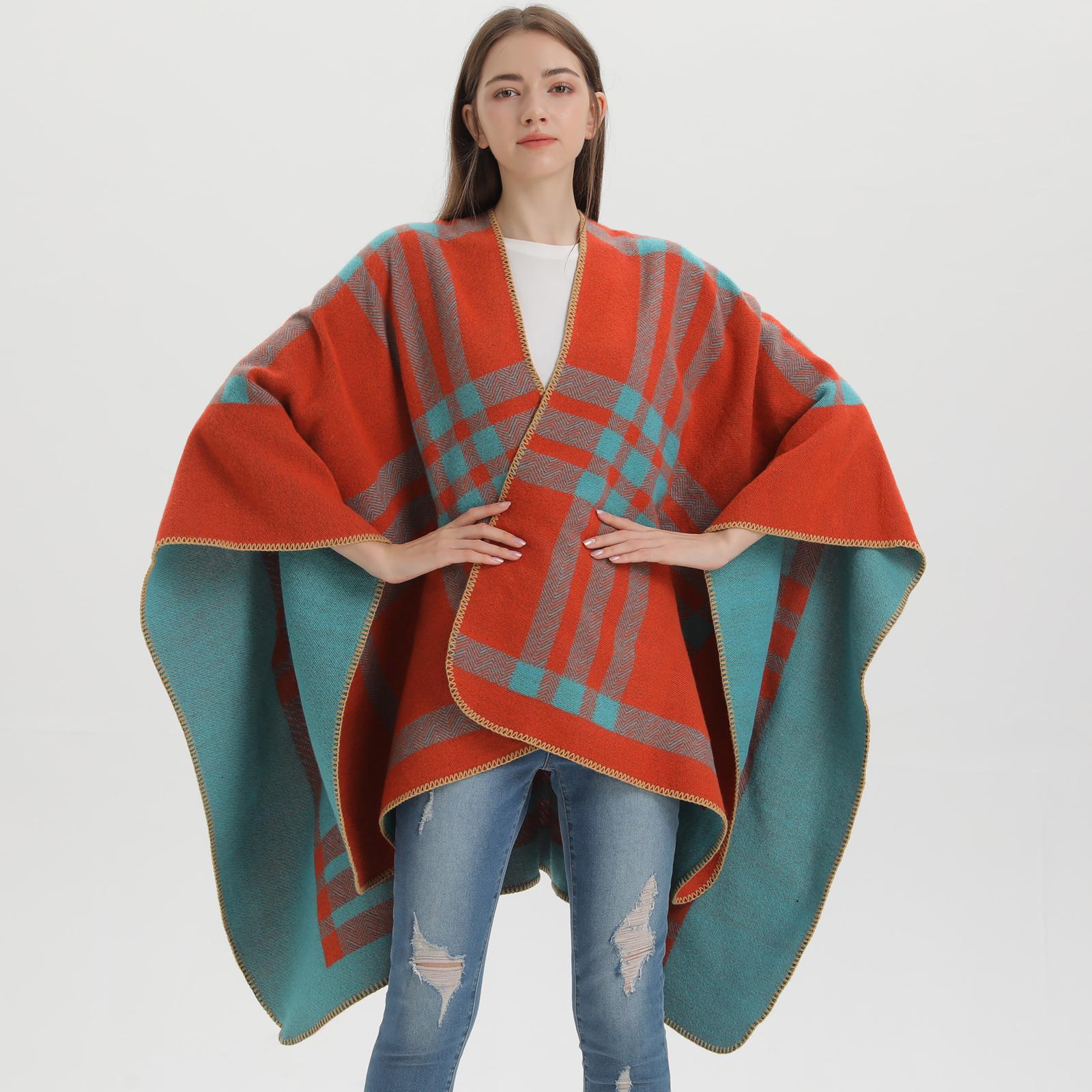 Plaid Slit Women s Shawl Classic Thick Imitation Cashmere Knitted Warm Cape Cloak 130x150 CM
Plaid Slit Women s Shawl Classic Thick Imitation Cashmere Knitted Warm Cape Cloak 130x150 CM