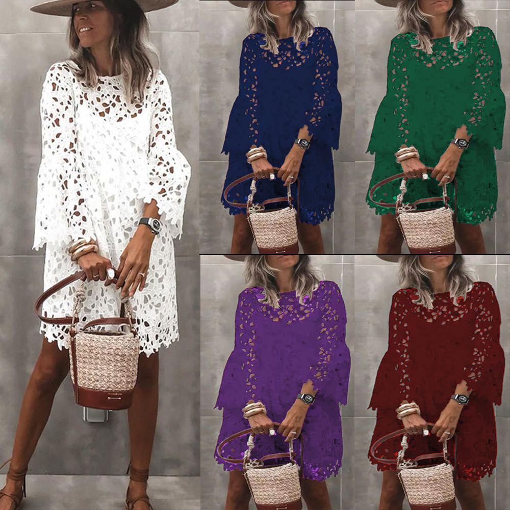 Summer Ethnic Lace Floral Dress - European & American Style Short Skirt for Women XXXL темно-синього кольору
Summer Ethnic Lace Floral Dress - European & American Style Short Skirt for Women XXXL темно-синього кольору