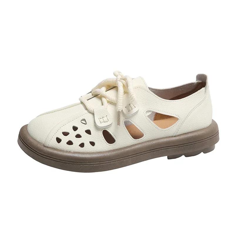 Woman Summer Vintage Sandals Fashion Leather Hollow Flat Shoes Casual Roman Ladies beach vacation comfortable Sandalias 42 білий
Woman Summer Vintage Sandals Fashion Leather Hollow Flat Shoes Casual Roman Ladies beach vacation comfortable Sandalias 42 білий