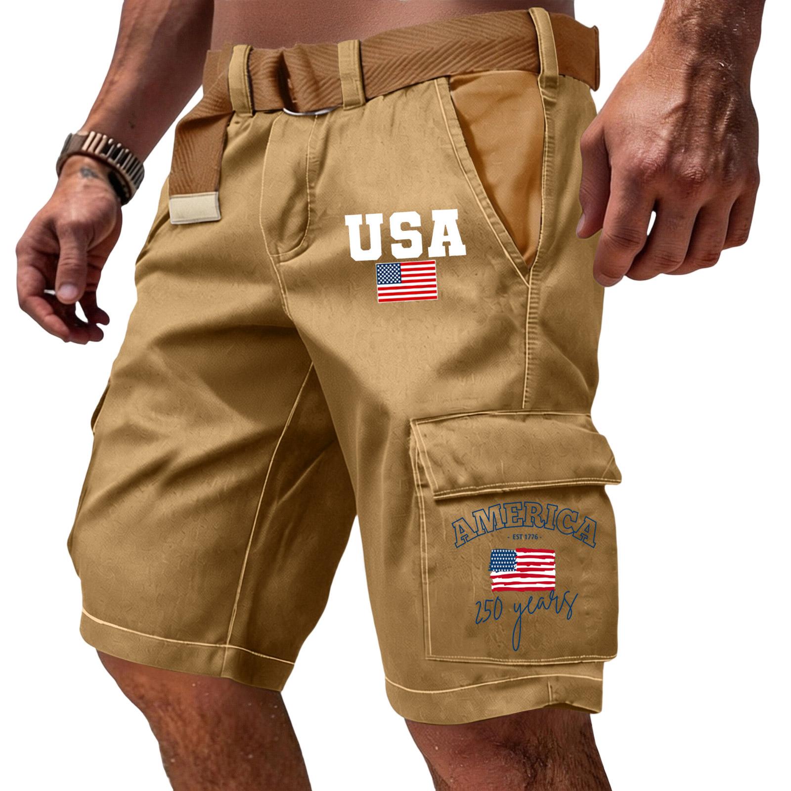 Men s Casual Multi Pocket Cargo Shorts with Letter and Flag Print Functional Design Durable Fabric Suitable for Outdoor and Everyday Wear L
Men s Casual Multi Pocket Cargo Shorts with Letter and Flag Print Functional Design Durable Fabric Suitable for Outdoor and Everyday Wear L