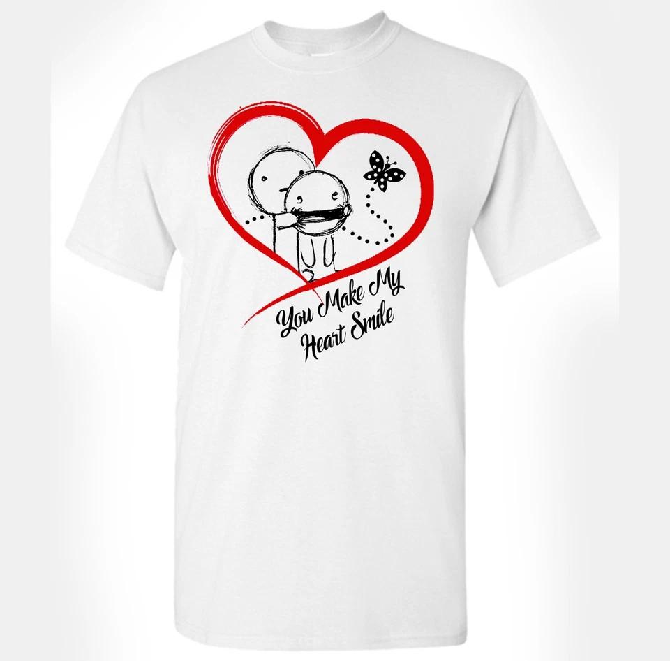 Happy Valentines Day T-Shirt You Make My Heart Smile Cupid Unisex Adult Gift S
Happy Valentines Day T-Shirt You Make My Heart Smile Cupid Unisex Adult Gift S