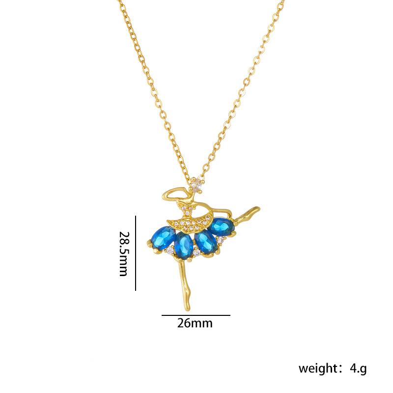 Elegant Shiny Zircon Ballet Girl Pendant Necklace Stainless Steel Chain Dancing Girl Jewelry Gifts for Women Teen Girls
Elegant Shiny Zircon Ballet Girl Pendant Necklace Stainless Steel Chain Dancing Girl Jewelry Gifts for Women Teen Girls