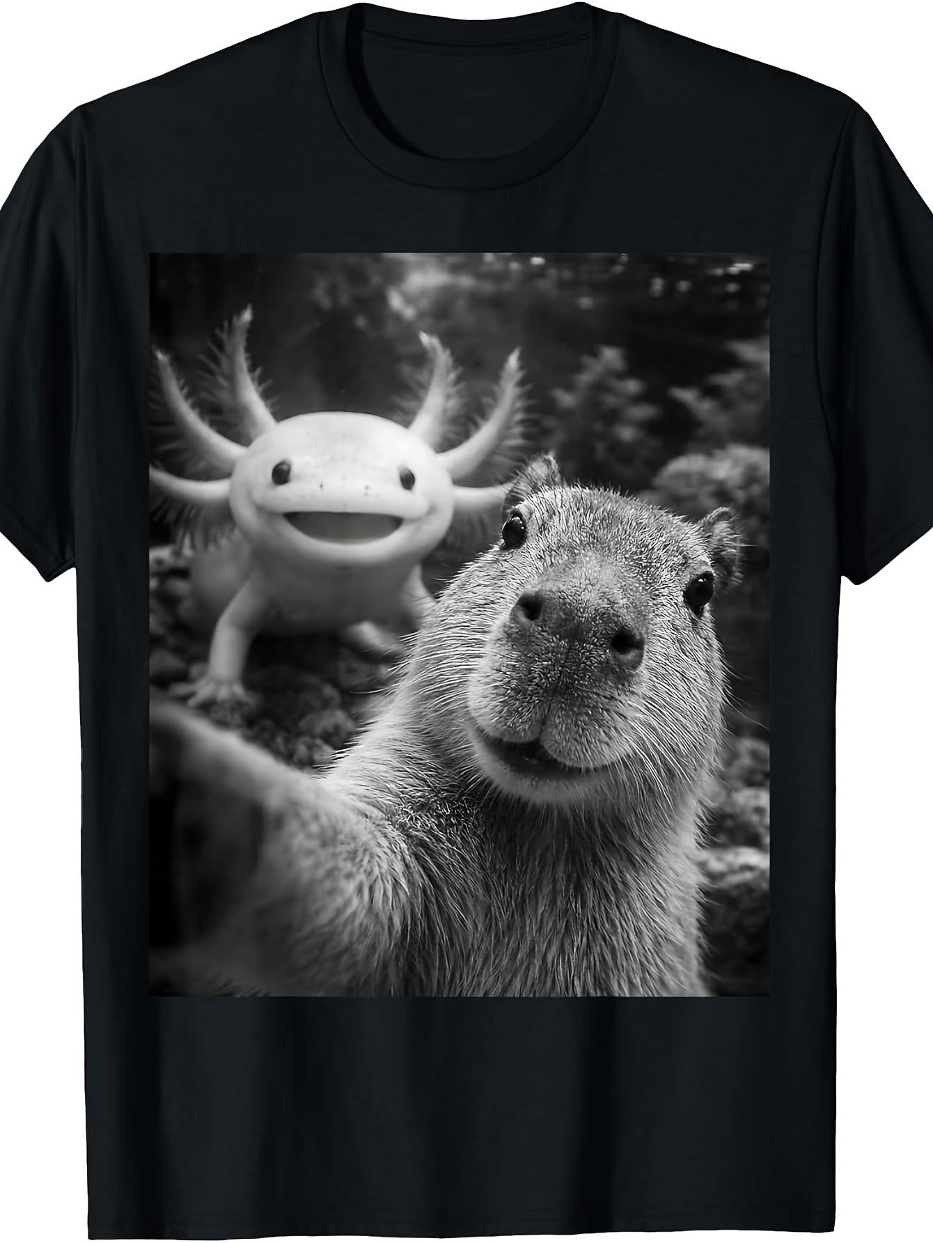 Capybara Axolotl Selfie T-Shirt Boys and Girls Relaxed Cotton T-Shirts for Effortless Fashion Size 120-160 S разноцветный
Capybara Axolotl Selfie T-Shirt Boys and Girls Relaxed Cotton T-Shirts for Effortless Fashion Size 120-160 S разноцветный